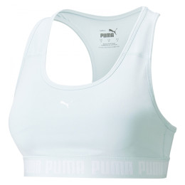Bustieră Puma Mid Impact Strong Bra PM albastru deschis