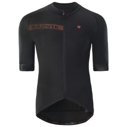Tricou de ciclism bărbați Radvik Bravo Gts negru Black/Tangarine Tango