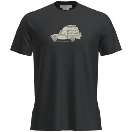 Tricou funcțional bărbați Icebreaker M Mer 150 Tech Lite SS Tee Cosy Camper negru Black