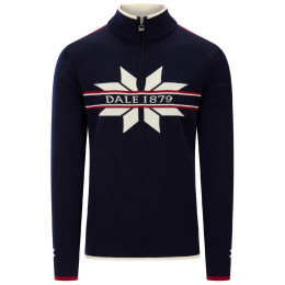 Pulover bărbați Dale of Norway Nåle Masc. Sweater albastru închis/alb Marine Offwhite