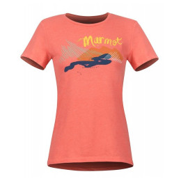 Tricou femei Marmot Wm's Esterel Tee SS roșu