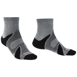 Pánské ponožky Bridgedale Trailsport LW MC Ankle Negru/Argintiu
