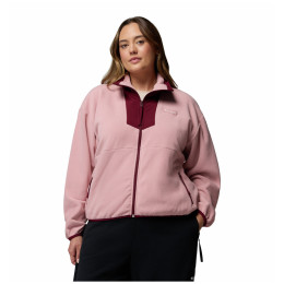 Hanorac femei Columbia Sequoia Grove™ Full Zip Fleece roz Eraser Pink, Rich Wine