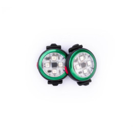 Lumină LED pentru câini Curli Luumi Safety LED Lights rechargeable verde închis