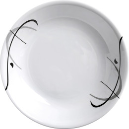 Farfurie Brunner Deep Plate ø 21cm alb/negru