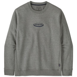 Hanorac bărbați Patagonia Men's '95 Oval Logo Uprisal Crew Sweatshirt gri Gravel Heather