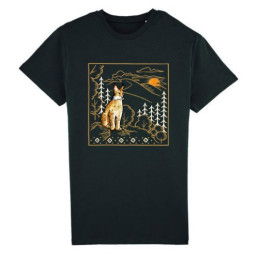 Tricou bărbați České parky Lynxie negru