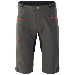 Pantaloni scurți de ciclism bărbați Radvik Xray Shorts GTS gri Forest Night/Tangarine Tango