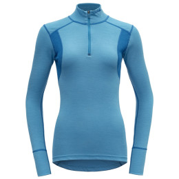 Tricou femei Devold Hiking Half Zip Neck albastru