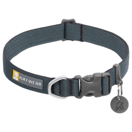Zgardă pentru câini Ruffwear Hi & Light™ Collar negru Basalt Gray