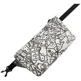 Borsetă High Tail Designs Fanny Pack The Vague Outdoors alb/negru The Vague Outdoors