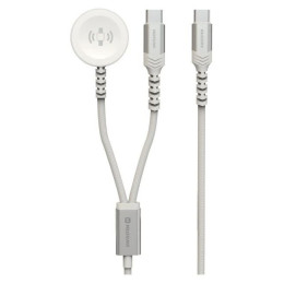 Cablul de încărcare și de date Swissten Wireless charging cable 2in1 for Apple Watch + USB-C 1,2 m