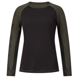 Tricou femei Rafiki Zenith W verde/negru raven/tarmac