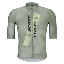 Tricou de ciclism bărbați Scott Jersey M's RC Pro gri/verde spray grey/acid yell