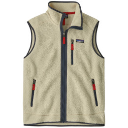 Vestă bărbați Patagonia Men's Retro Pile Fleece Vest bej Pelican w/Smolder Blue