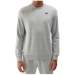 Hanorac bărbați 4F Sweatshirt M1181 gri deschis Cold Light Grey Melange