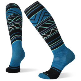 Șosete 3/4 femei Smartwool W Performance Snow Trgtd Cshn Ptrn Otc albastru