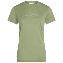 Tricou femei Icebreaker Women Merino 150 Tech Lite SS Tee Sparkling Stars verde Lichen