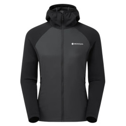 Geacă de iarnă femei Montane F Sirocco Lite Hoodie negru BLACK