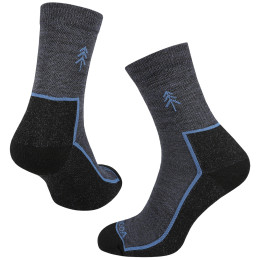 Șosete MOOA Merino Forest albastru Denim Blue
