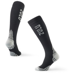 Șosete de compresie 3/4 Zulu Run Compression M negru/gri