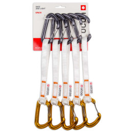 Set bulce echipate Ocún Hawk Qd Wire Bio-Dyn-Ring 15 Mm 20 Cm 5-Pack portocaliu/