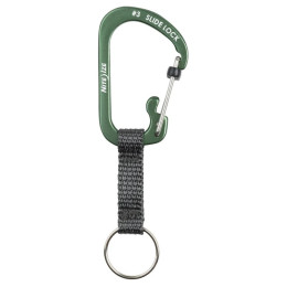 Carbinieră auxiliară Nite Ize SlideLock Key Ring Aluminum olive Olivová