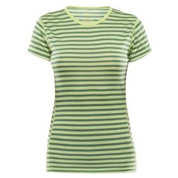 Tricou Devold Breeze Woman T-Shirt (2018) galben LimeStripes