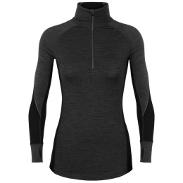 Tricou femei Icebreaker 260 Zone Ls Half Zip negru