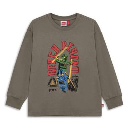 Tricou copii Lego Wear Lwtaj 608 Brown maro dechis Light brown