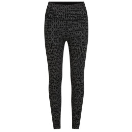 Colanți funcționali femei Icebreaker Women M 260 Tech Vrtx H R Leg AlpGeo negru/alb Black/Snow/J