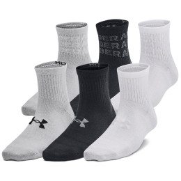 Șosete copii Under Armour Yth UA Essential 6Pk Qtr Black