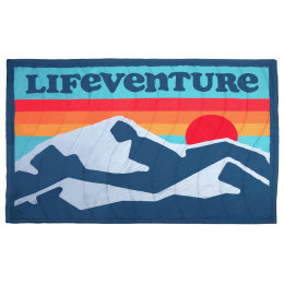 Pătură LifeVenture Sundown Berber Lined Blanket albastru Retro