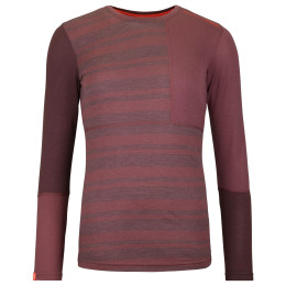 Tricou funcțional femei Ortovox 185 Rock'N'Wool Long Sleeve W roz mountain rose