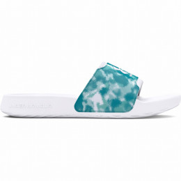 Papuci femei Under Armour W Ignite Select Graphic alb/albastru White/RadialTurquoise/White