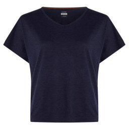 Tricou funcțional femei Icebreaker Women Mer 150 Lodge SS Tee albastru închis Midnight Navy