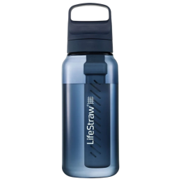 Sticlă cu filtru LifeStraw Go 2.0 Water Filter Bottle 1L albastru închis Aegean Sea