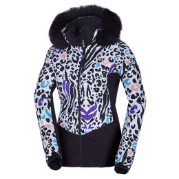 Geacă de schi femei Northfinder Vivian alb/negru