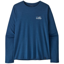 Tricou bărbați Patagonia M's L/S Cap Cool Daily Shirt - '73 Skyline albastru Clement Blue - Light Clement Blue X-Dye