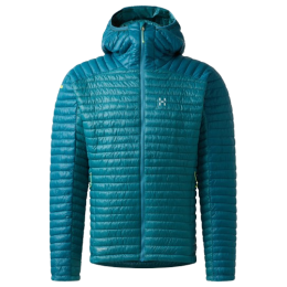Geacă bărbați Haglöfs L.I.M Mimic Hood II albastru deschis Mountain Teal/Deep Teal