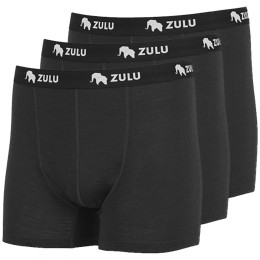 Boxeri bărbați Zulu Merino 160 3-pack negru