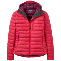 Geacă femei Rab Microlight Alpine Down Hoody roșu