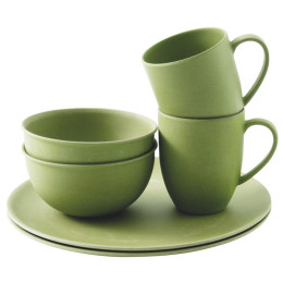 Set de vase Outwell Bamboo Dinner Set 2 persons verde
