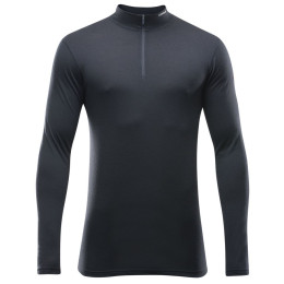 Tricou bărbați Devold Breeze Man Half Zip Neck negru Black