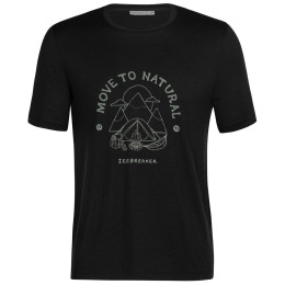 Tricou bărbați Icebreaker Men Tech Lite II SS Tee Canopy Camper negru