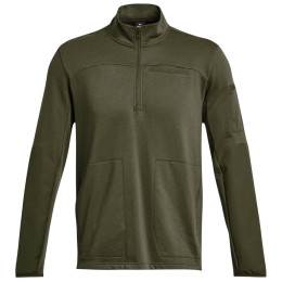 Pulover pe gât bărbați Under Armour Tac Rival Job Fleece verde Marine OD Green / Marine OD Green / Marine OD Green