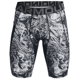 Indispensabili funcționali bărbați Under Armour HG Armour Print Long Sts gri Pitch Gray / / White