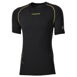 Tricou bărbați Progress Triko NKR 28CA kr.r. negru Black/GreenStitching