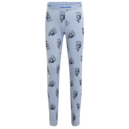 Indispensabili funcționali copii Icebreaker Kids M 200 Oasis Leggings Bear Tour AOP albastru deschis Zinc Blue/Aop