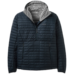 Geacă bărbați Rab Microlighter Pullover Down Hoody albastru